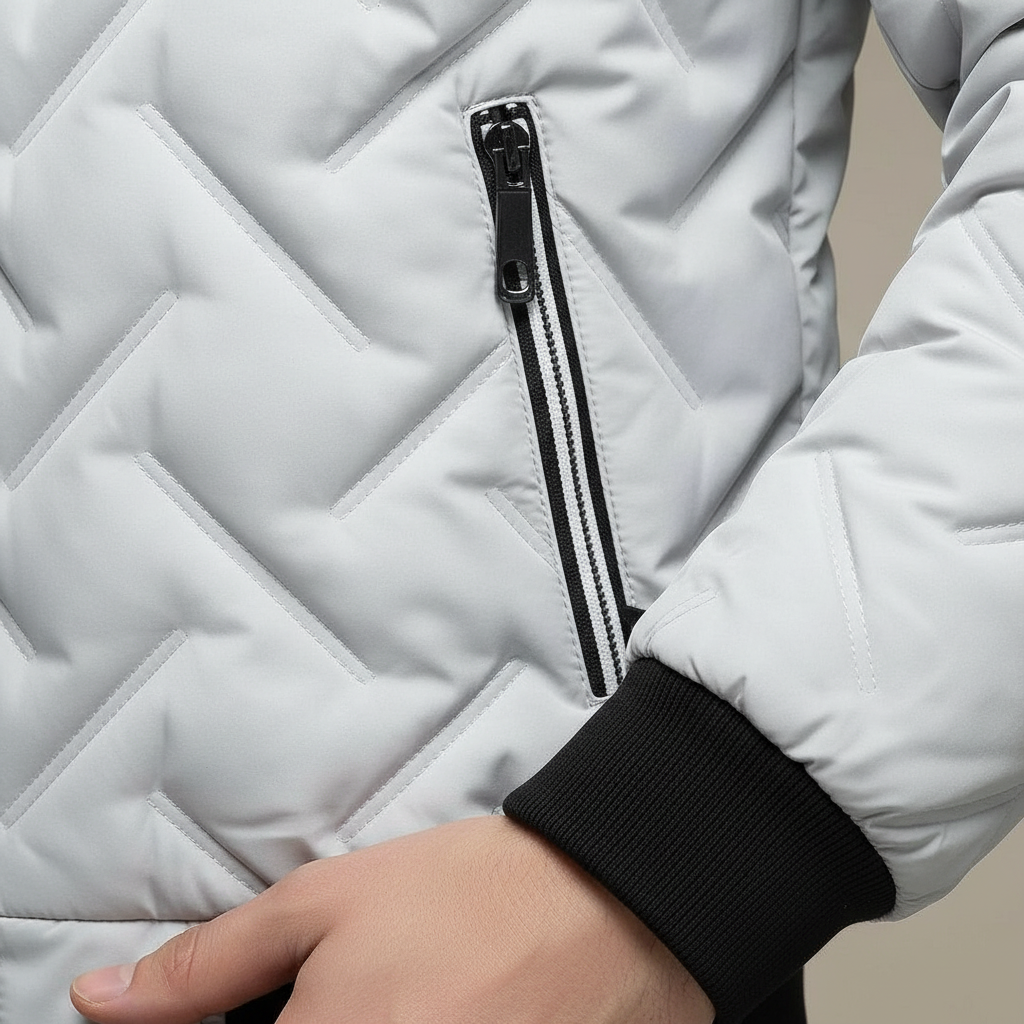 Vario Men’s Jacket with Velvet Finish – Soft Touch Outerwear